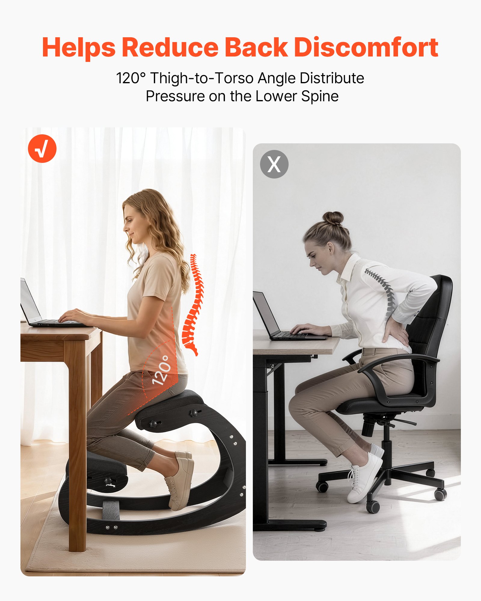 Ergonomic Kneeling Chair β Wooden Posture Knee Chair β photo 4