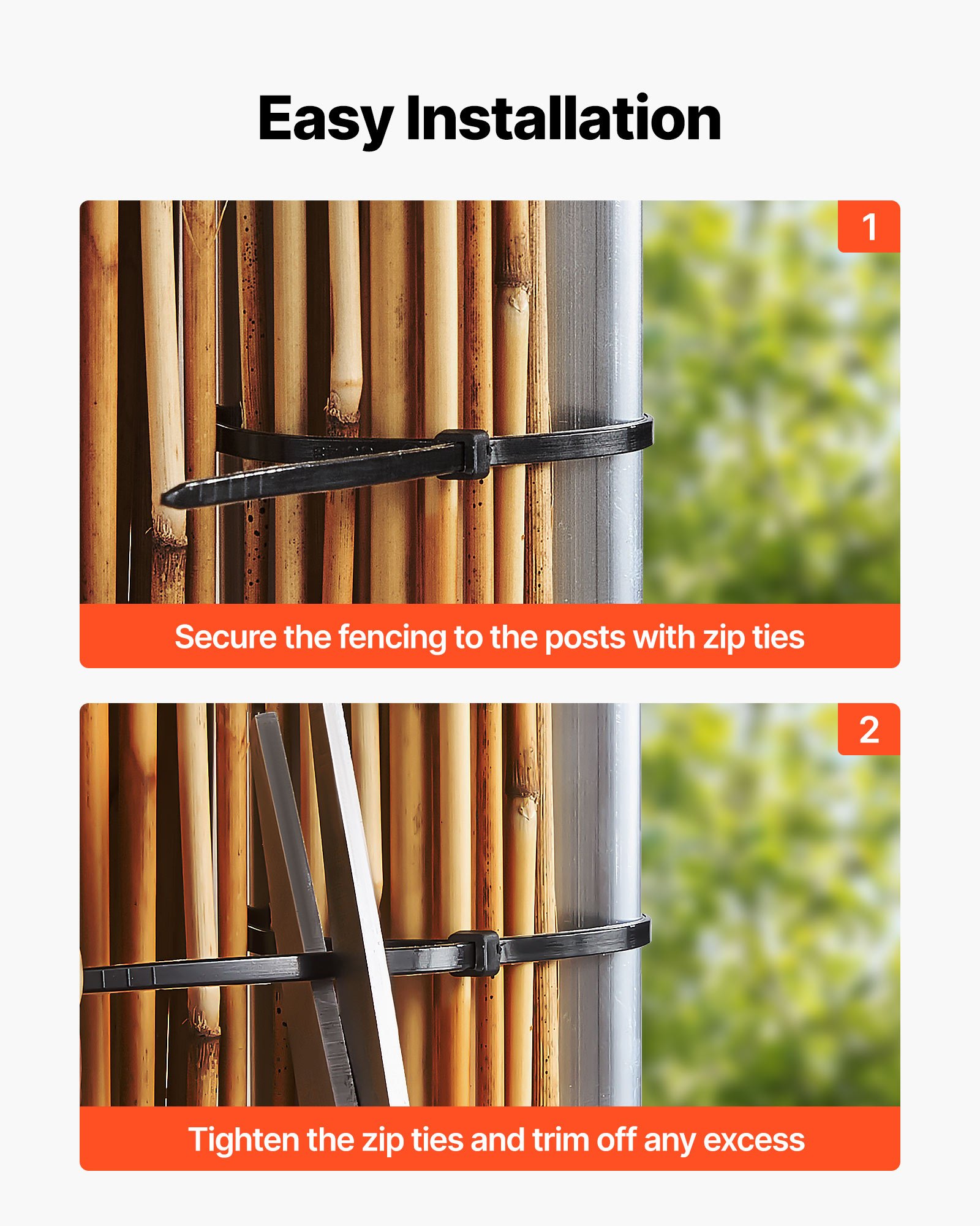Natural Reed Fencing, 4 Ft X 16.4 Ft, Decorative Natural Reed Fencing Roll, Decorative Fence For Backyard Divider, Privacy Screen Panel Curtain For Balcony Patio Garden Backyard Outdoor, Brown