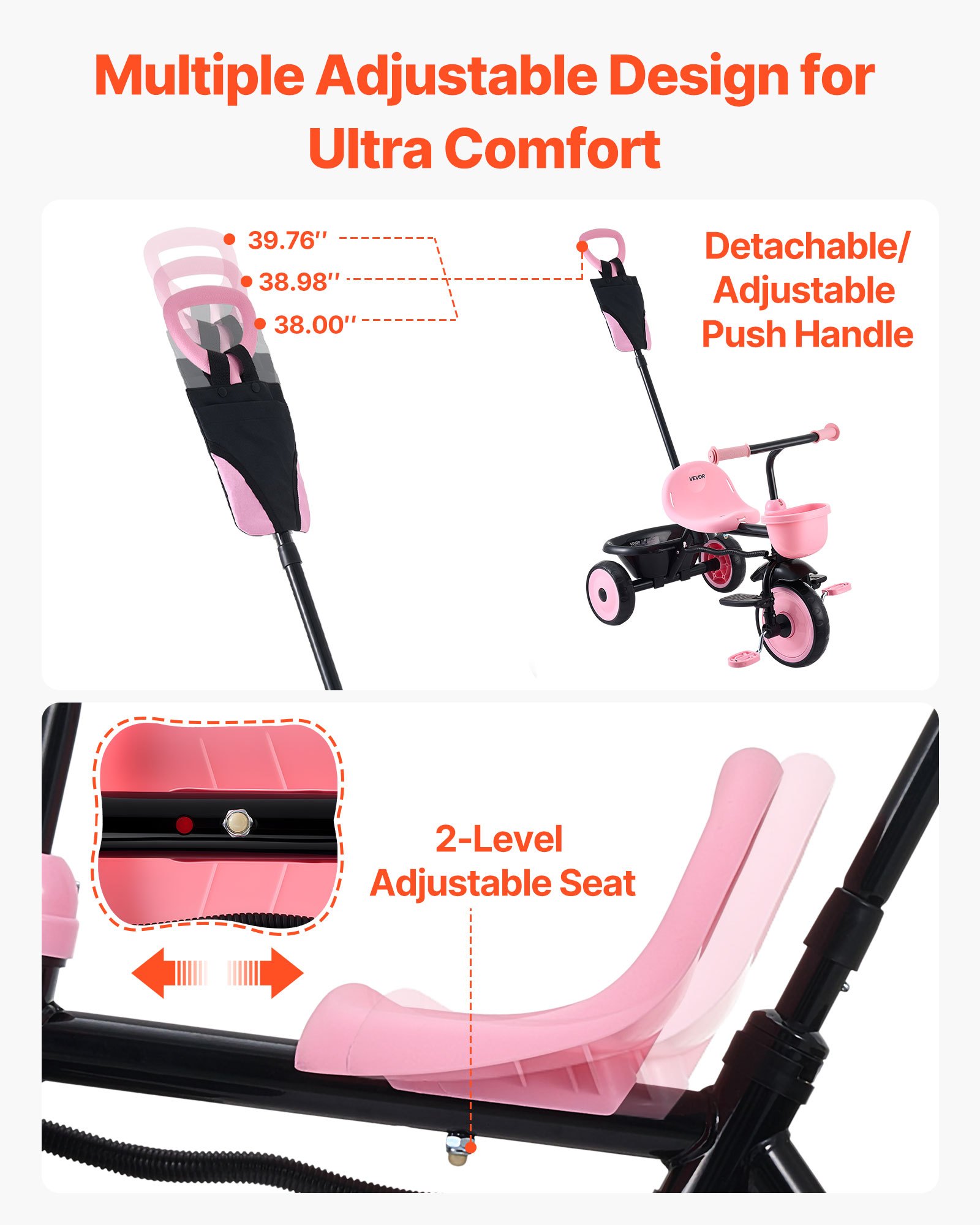 Tricycle et poussette pour tout-petits de 18 mois à 5 ans – Image 4