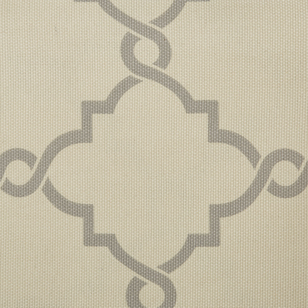 Fretwork Print Grommet Top Window Curtain Panel Only 1 Pc Panel_voghion.com