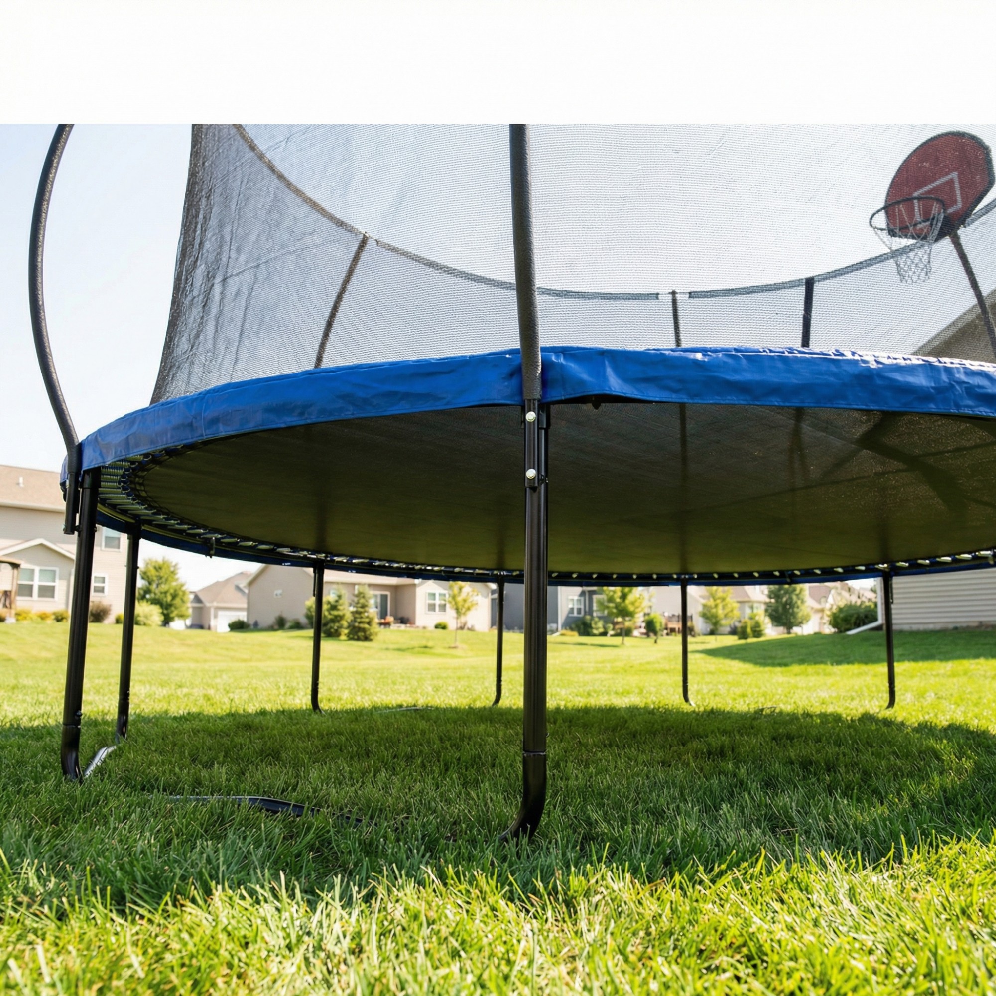 14 FT Pumpkin Trampoline — Outdoor Trampoline with Basketball — photo 2