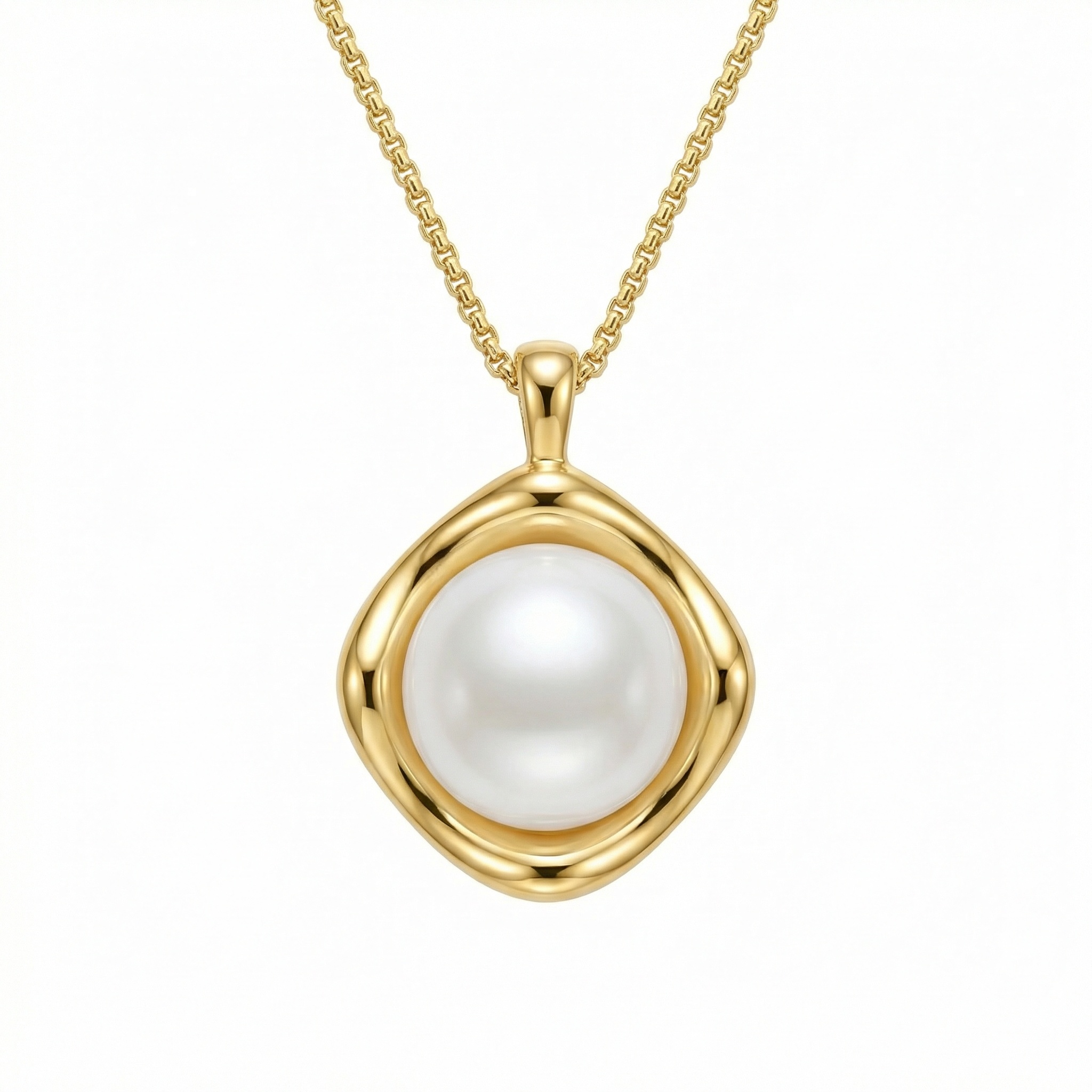 Sterling Silver Pearl Pendant Necklace