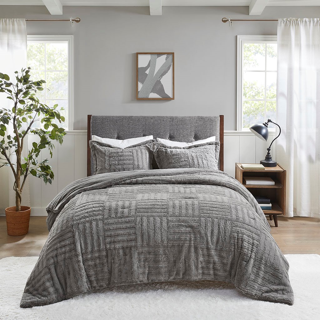 Full Queen Fur Down Comforter Mini Set_voghion.com