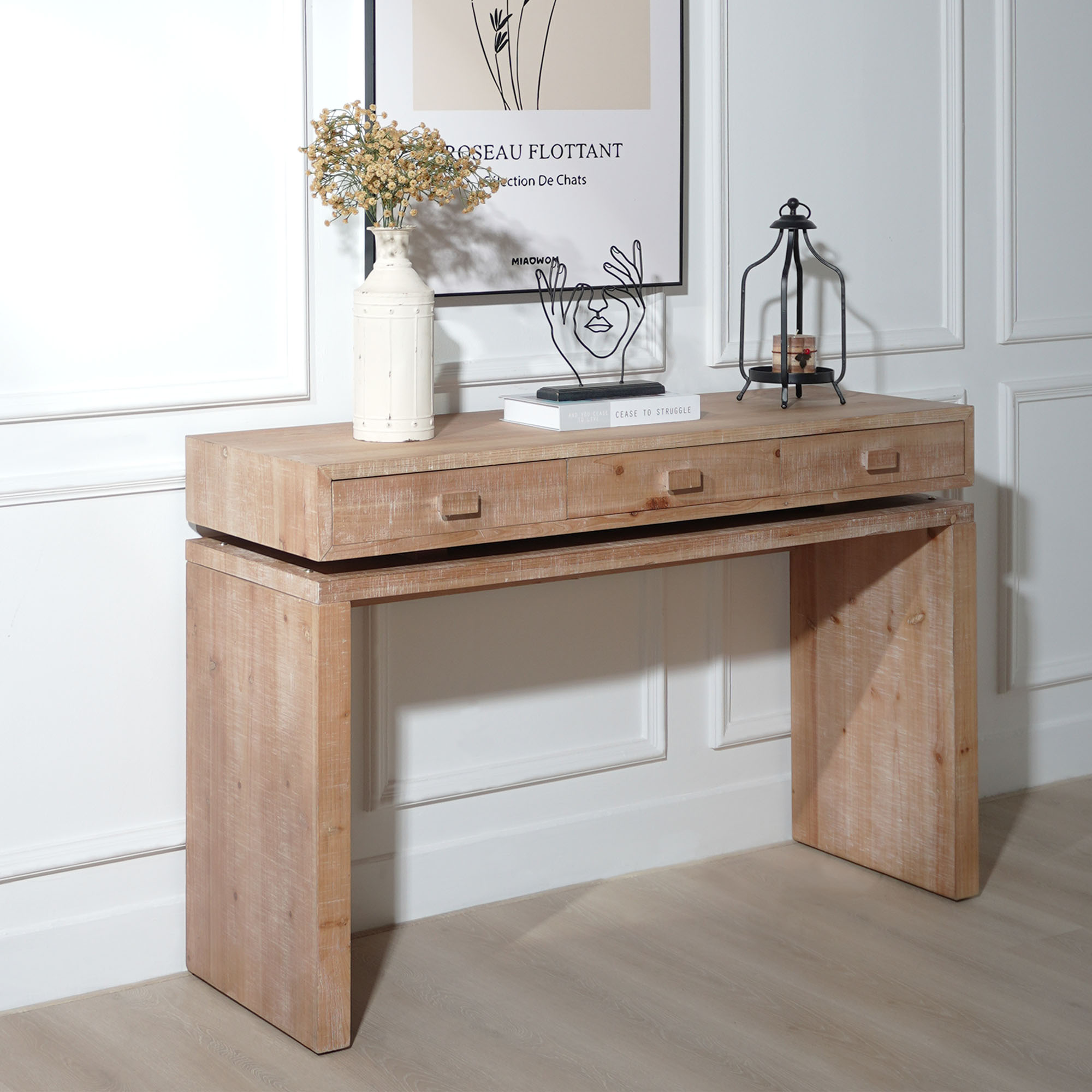 Wooden Console Table with Drawers, picture 4 of 5