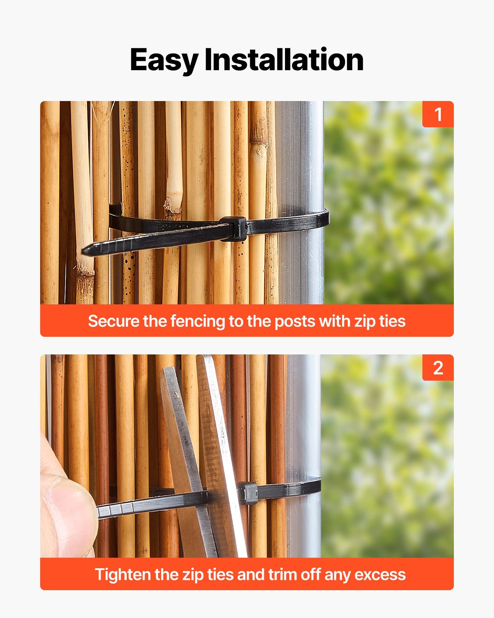 Natural Reed Fencing, 6 Ft X 16.4 Ft, Decorative Natural Reed Fencing Roll, Decorative Fence For Backyard Garden Divider, Privacy Screen Panel Curtain For Balcony Patio Garden Backyard Outdoor