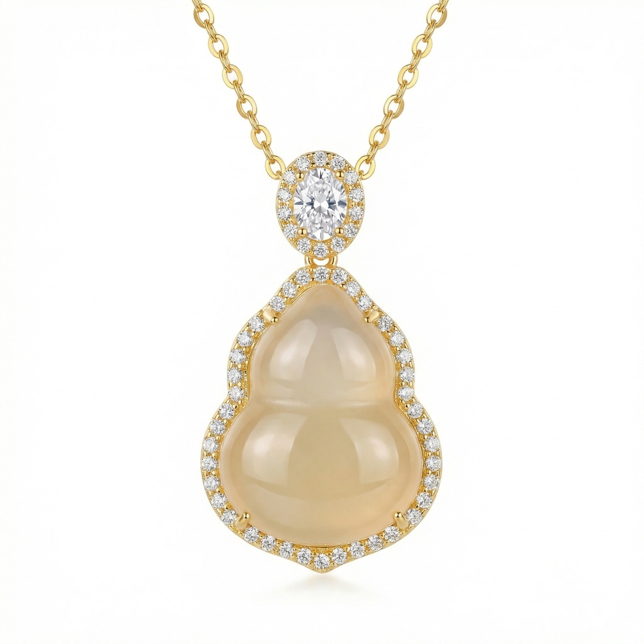Sterling Silver Hulu Gemstone Necklace