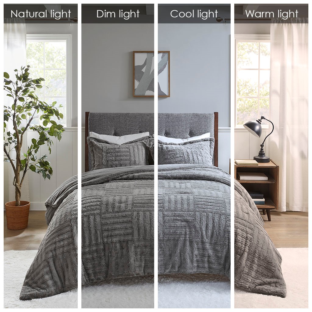 Full Queen Fur Down Comforter Mini Set_voghion.com