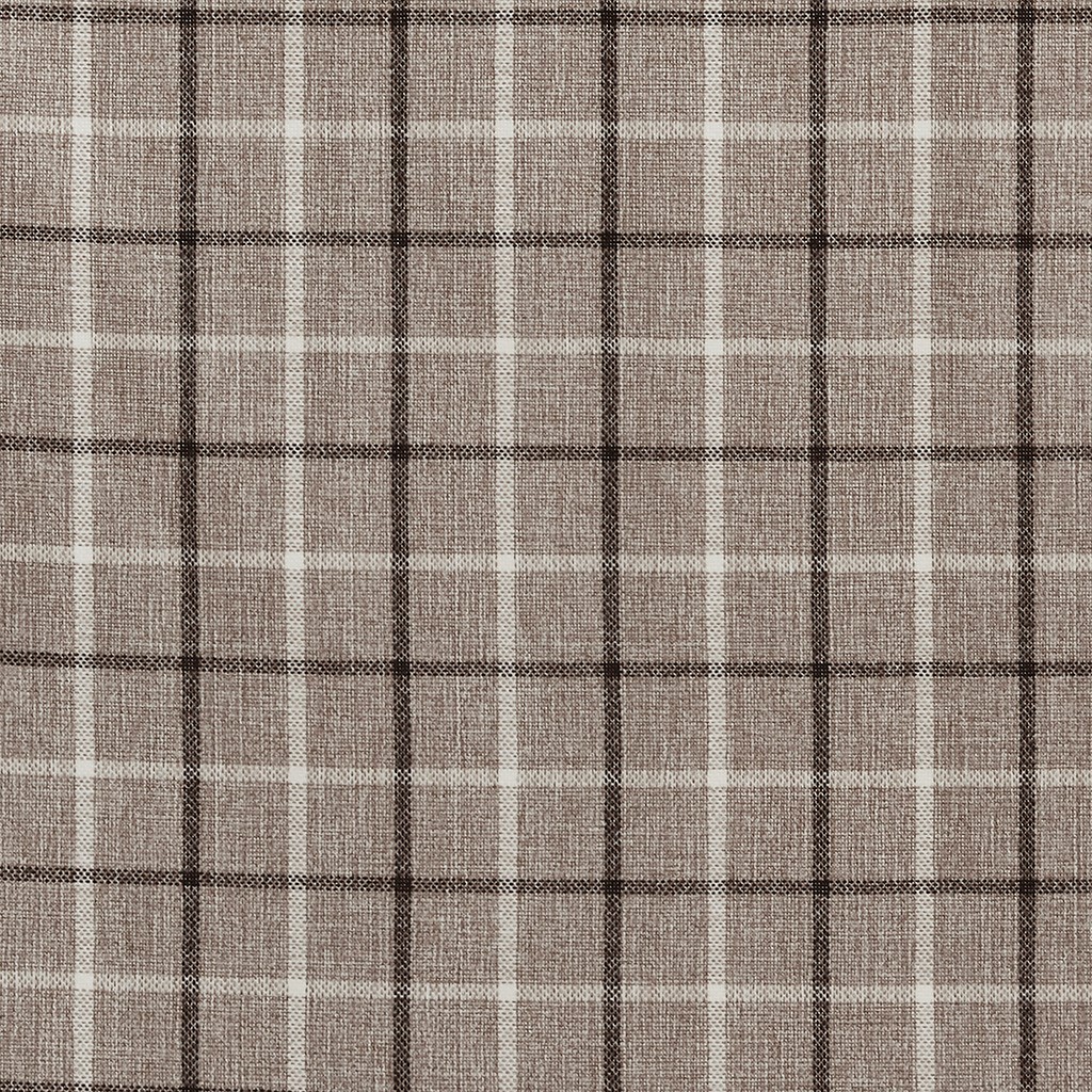 Plaid Rod Pocket And Back Tab Curtain Panel With Fleece Lining Brown 50x95 image 5