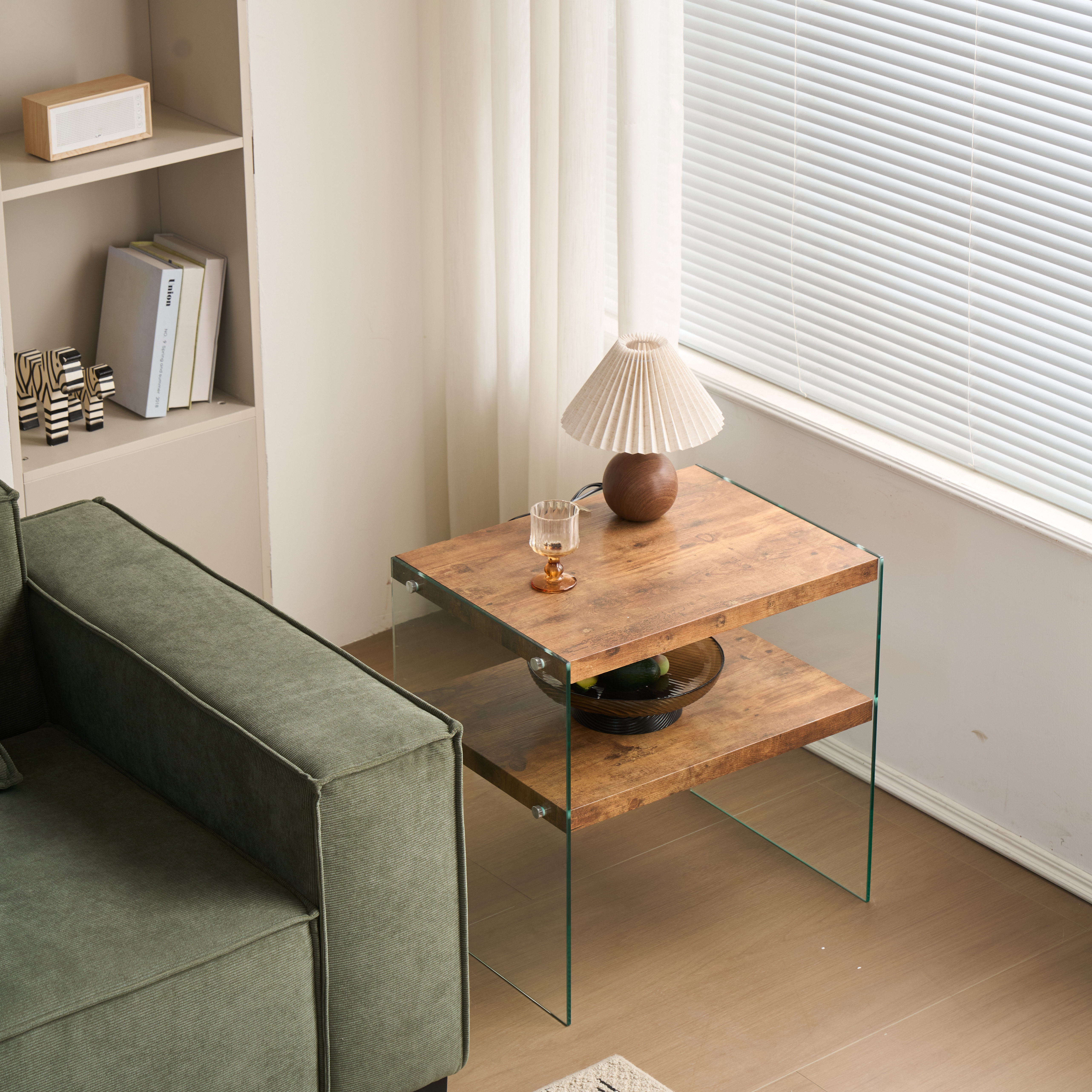 Tempered Glass Side Table, picture 3 of 4