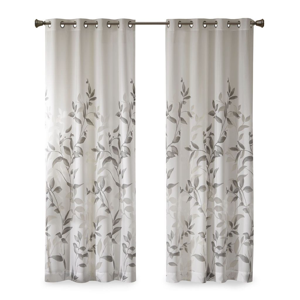 Burnout Printed Curtain Panel image 5