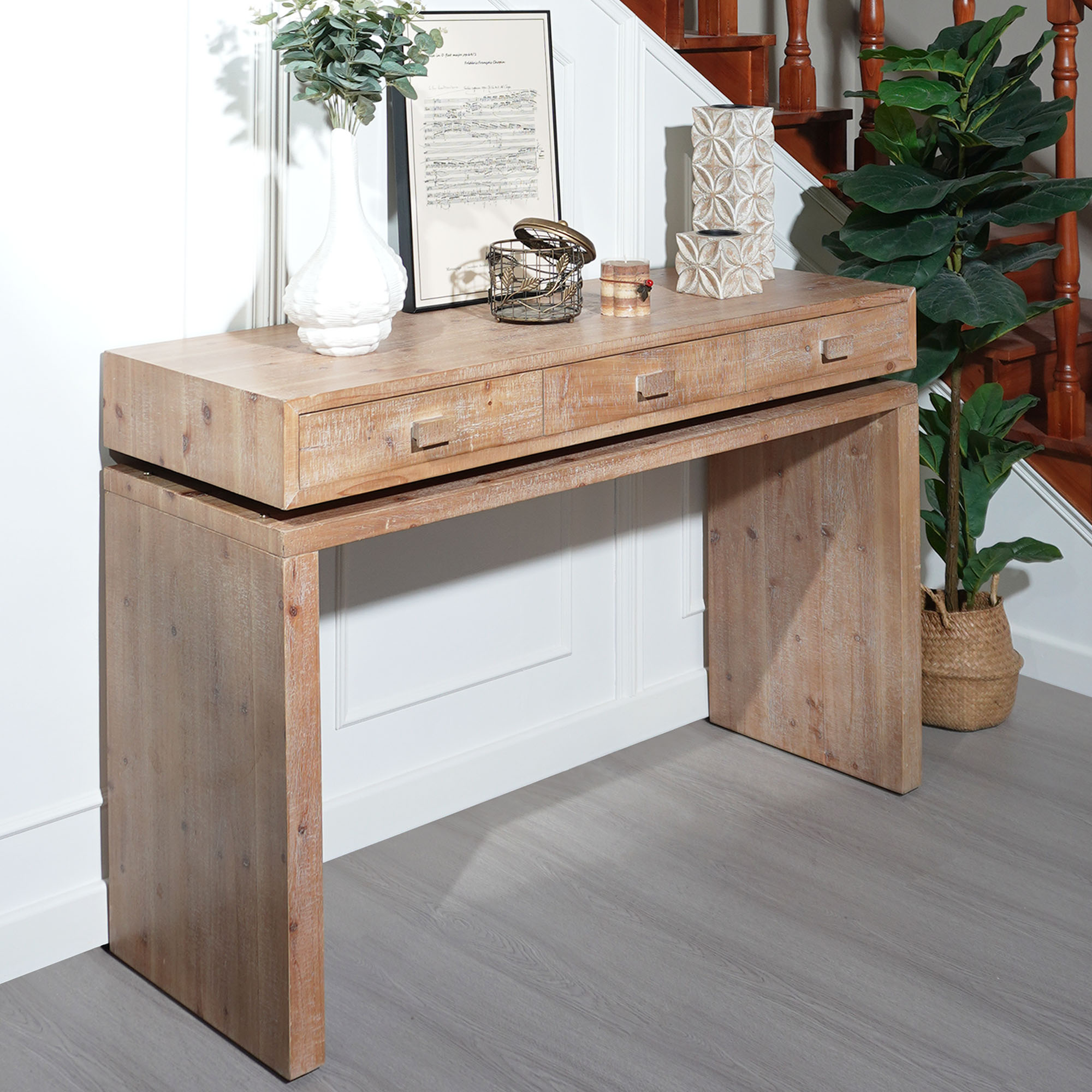 Wooden Console Table with Drawers, picture 3 of 5