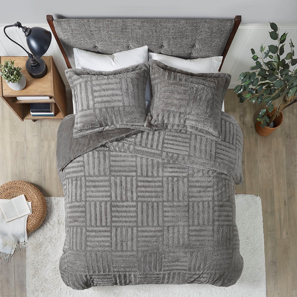 Full Queen Fur Down Comforter Mini Set_voghion.com
