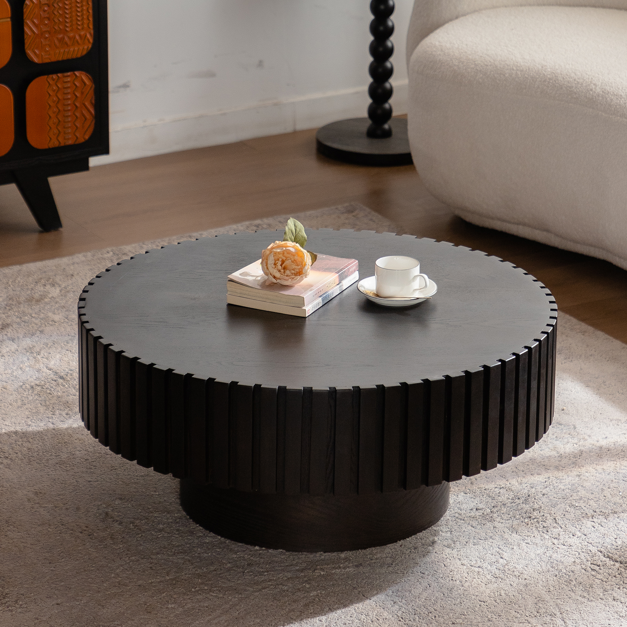 Round Pedestal Coffee Table