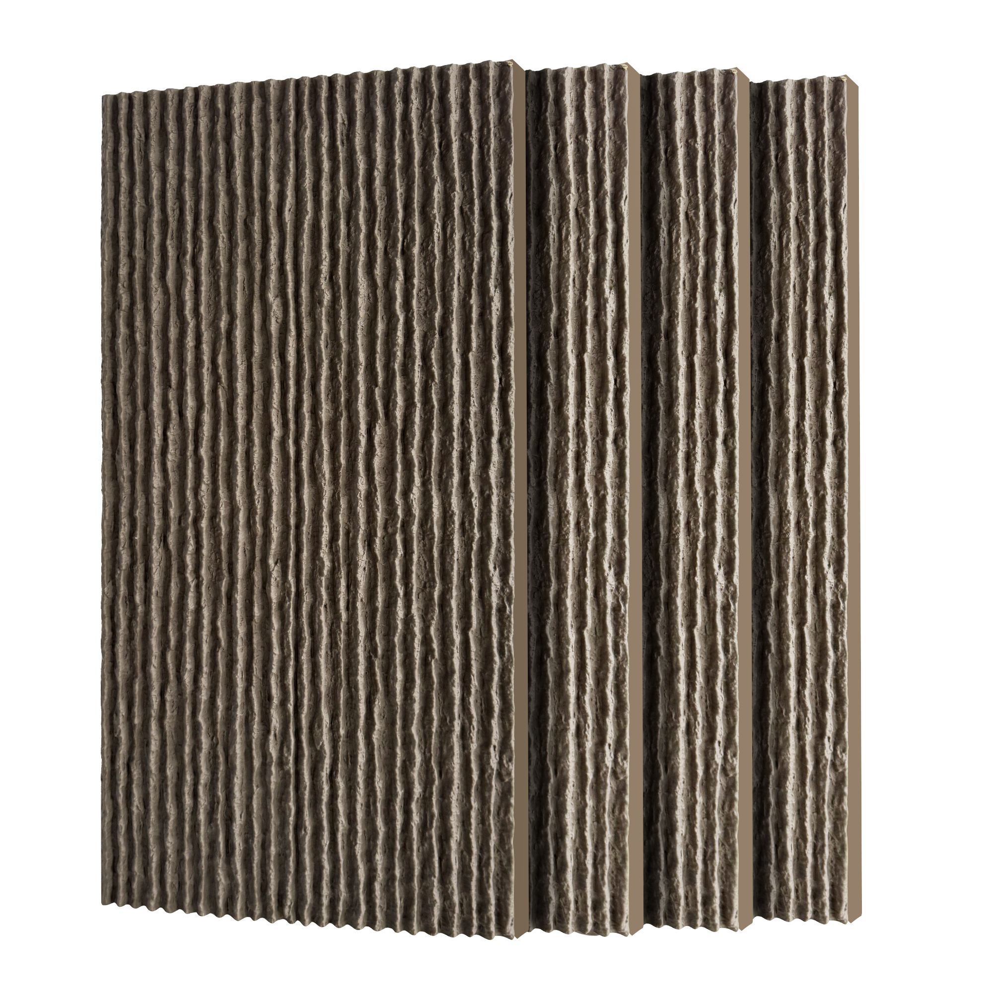 3D Faux Stone Wall Panels, 4 PCS PU Wainscoting Panel For Interior Wall Decor, Flame-resistant & Lightweight & Waterproof,for TV Wall, Office, Living Room, 47.24  X 23.62  Flowing Stone Space Black - Image 1