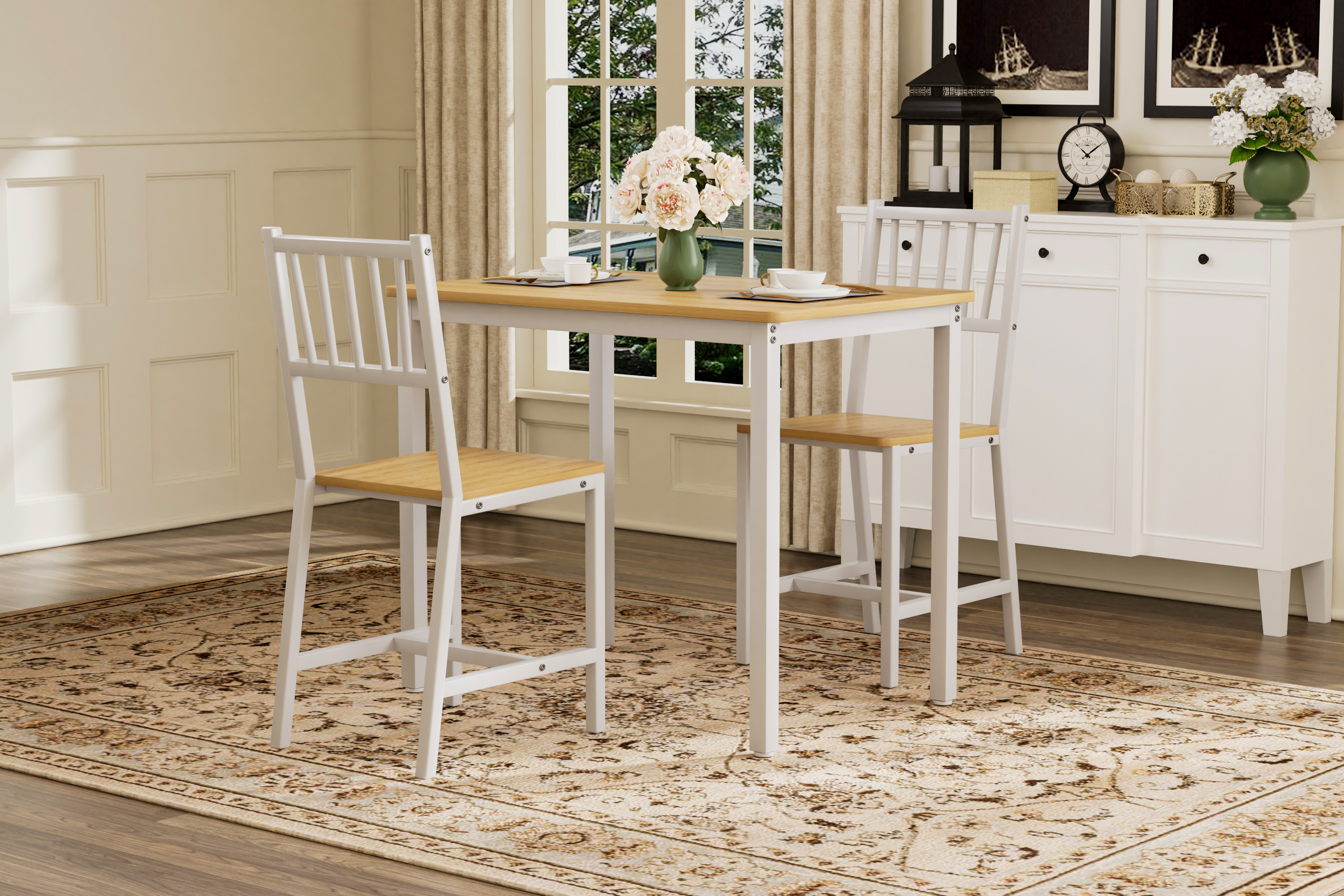 Dining Table Set with 2 Chairs, picture 2 of 4