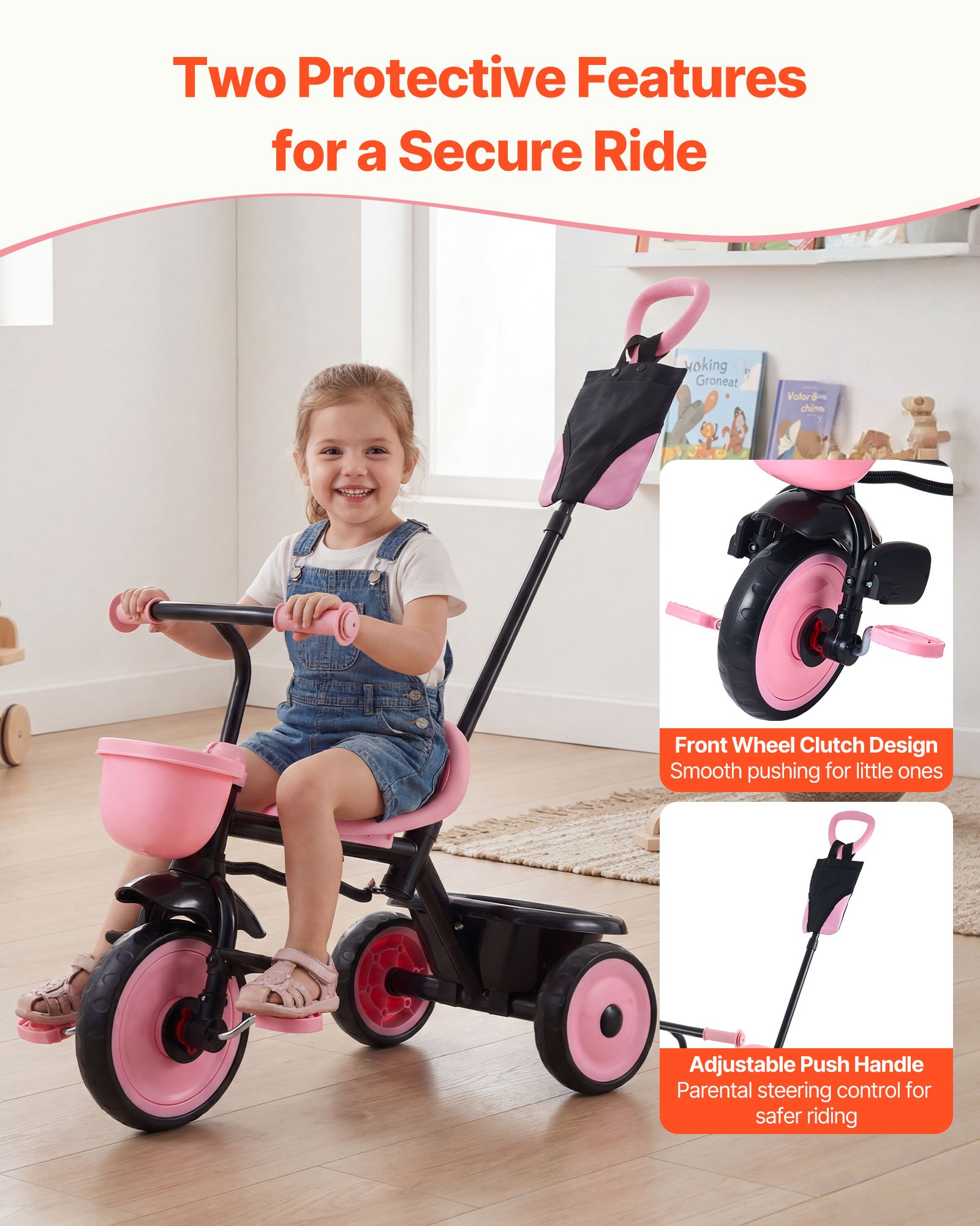 Tricycle et poussette pour tout-petits de 18 mois à 5 ans – Image 5