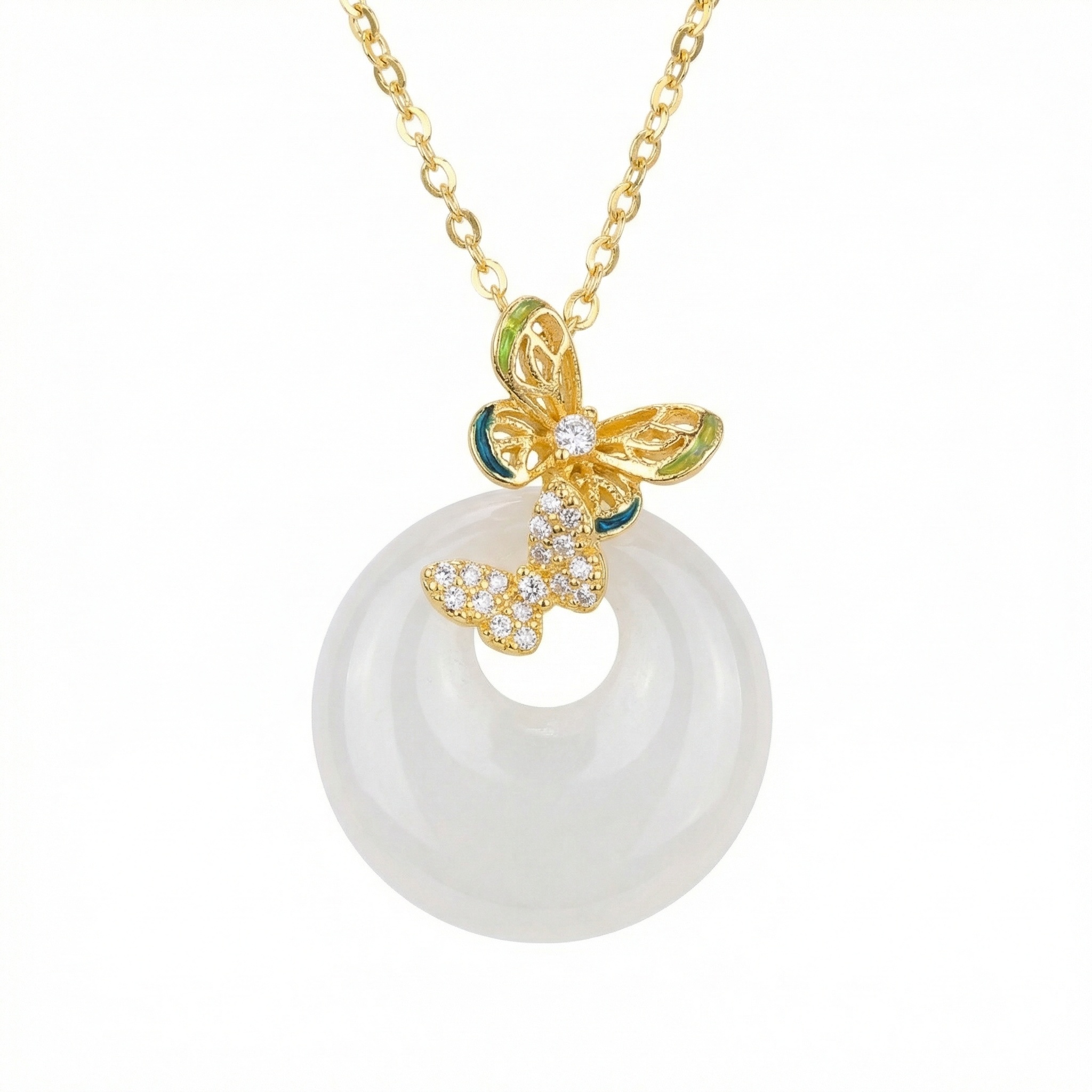 Sterling Silver Butterfly Pendant Necklace