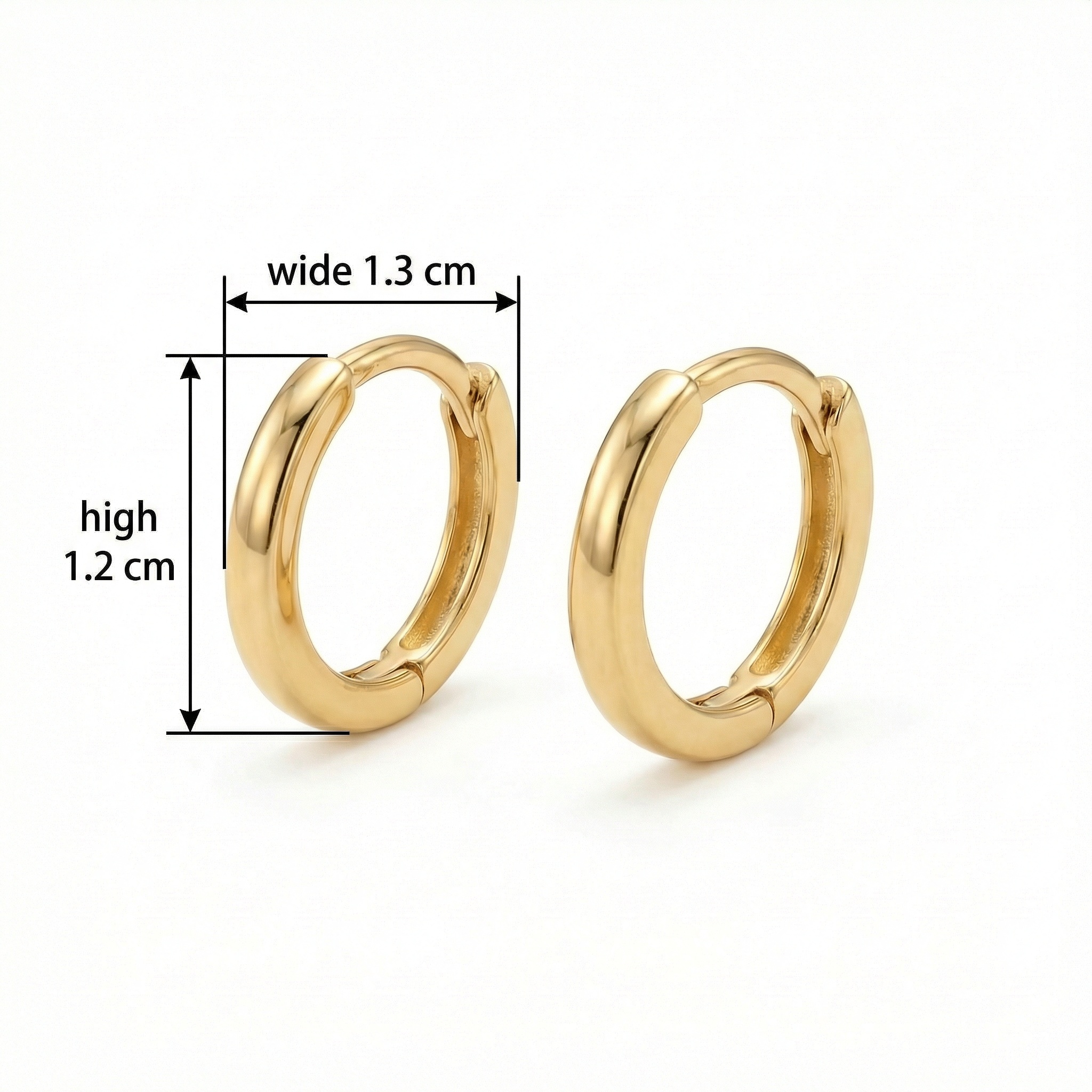 925 Sterling Silver Elegant Polished Huggie Hoop Earrings for a Timeless Minimalist Look 