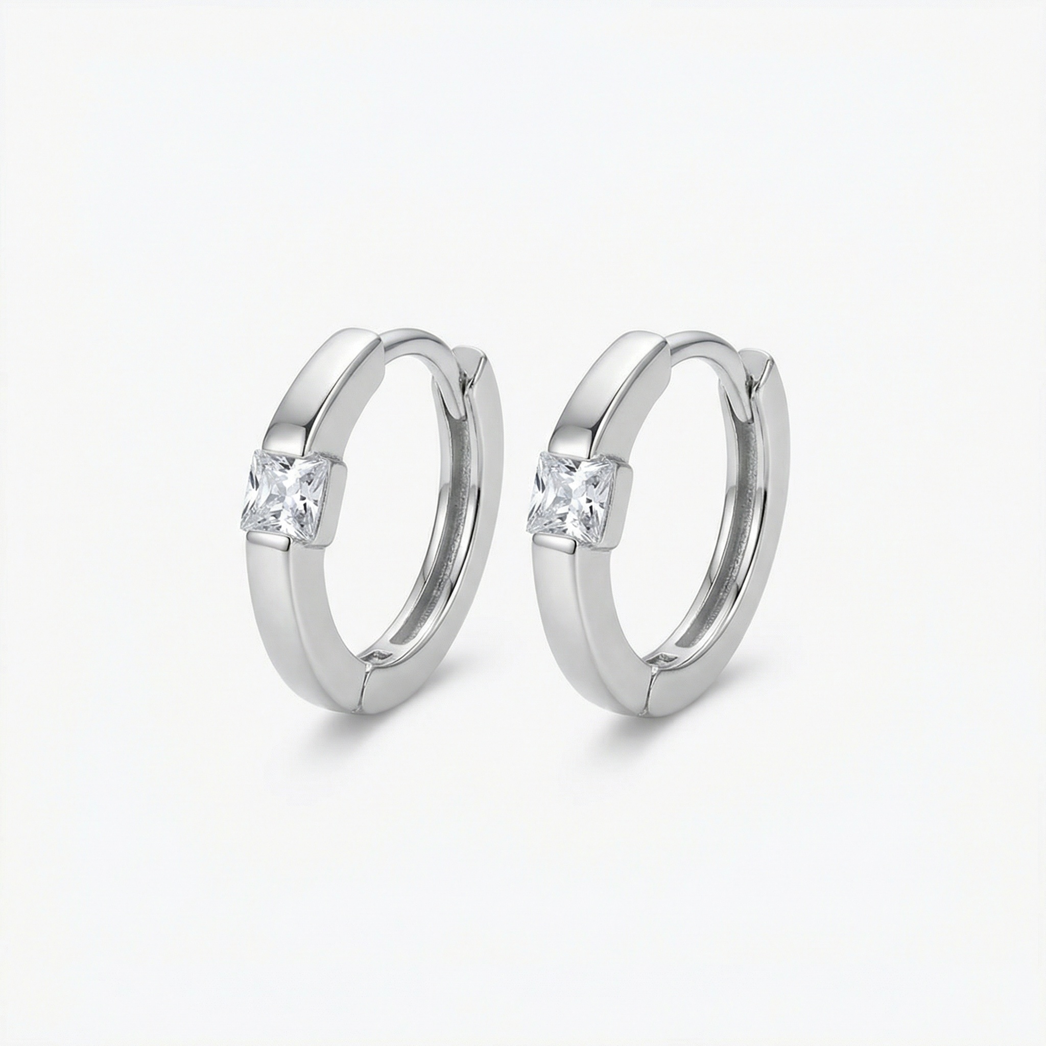 Sterling Silver Huggie Hoop Earrings