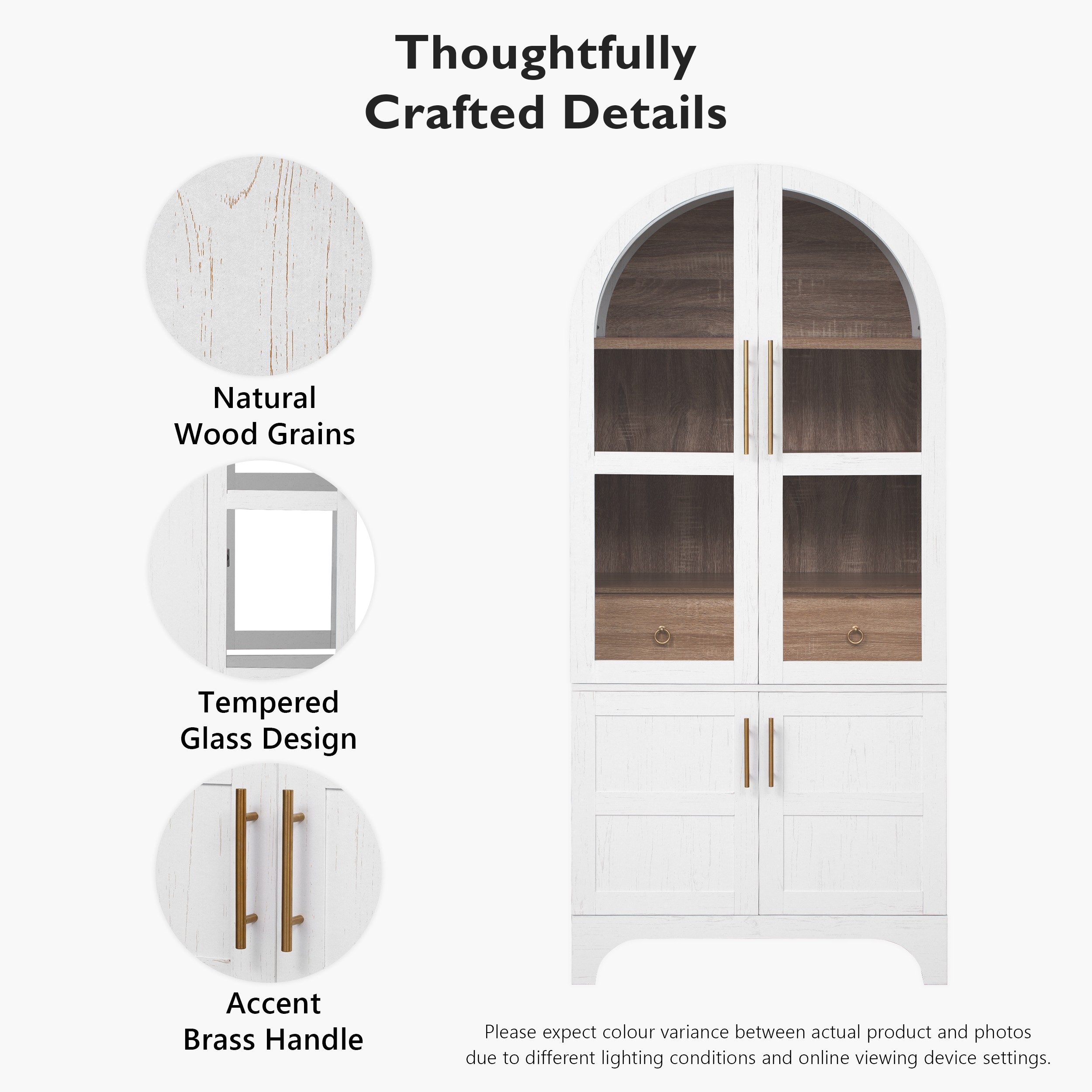 Tall Arched Pantry Cabinet, picture 4 of 5