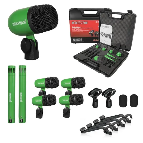 5 Core Drum Microphone Kit All Metal