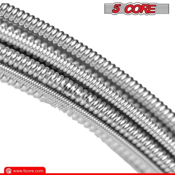 5 Core Acoustic Guitar 6 String Set Light Gauge Steel Carbon Core Bright Powerful Tone Heavy Duty GS AC