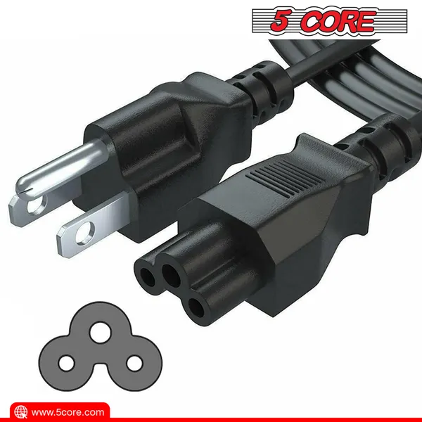5Core AC Power Cord 10Ft 3 Prong US Male To Female Extension Adapter 16AWG/2C 125V 13A