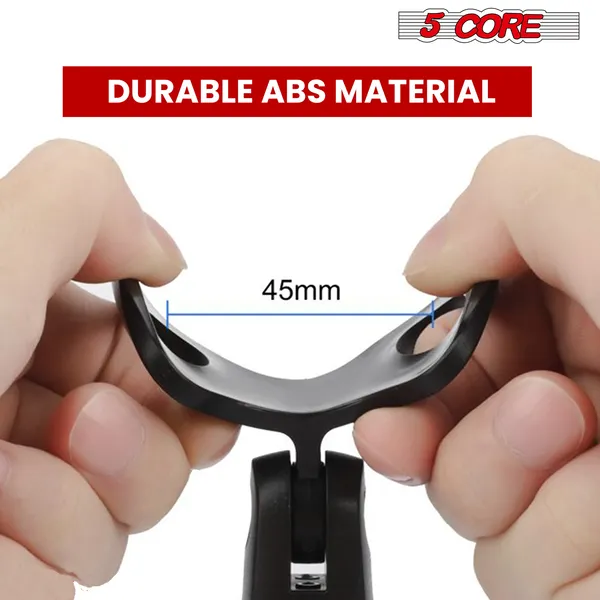 5 Core Microphone Clip Holder 6 Pieces Multi Pack With Screw Adapters 5/8 To 3/8 Inch