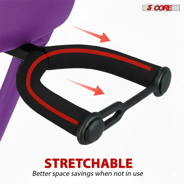 5Core Guitar Stool 3.15" Padded Chair Foldable Heavy Duty Music Seat Built In Foot Rest Guitar Stand