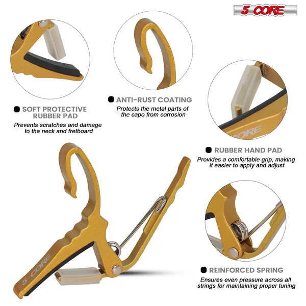 5 Core Guitar Amp 50 Watt Electric Amplifier W Built In 8" Speaker Portable Mini Amps W Aux