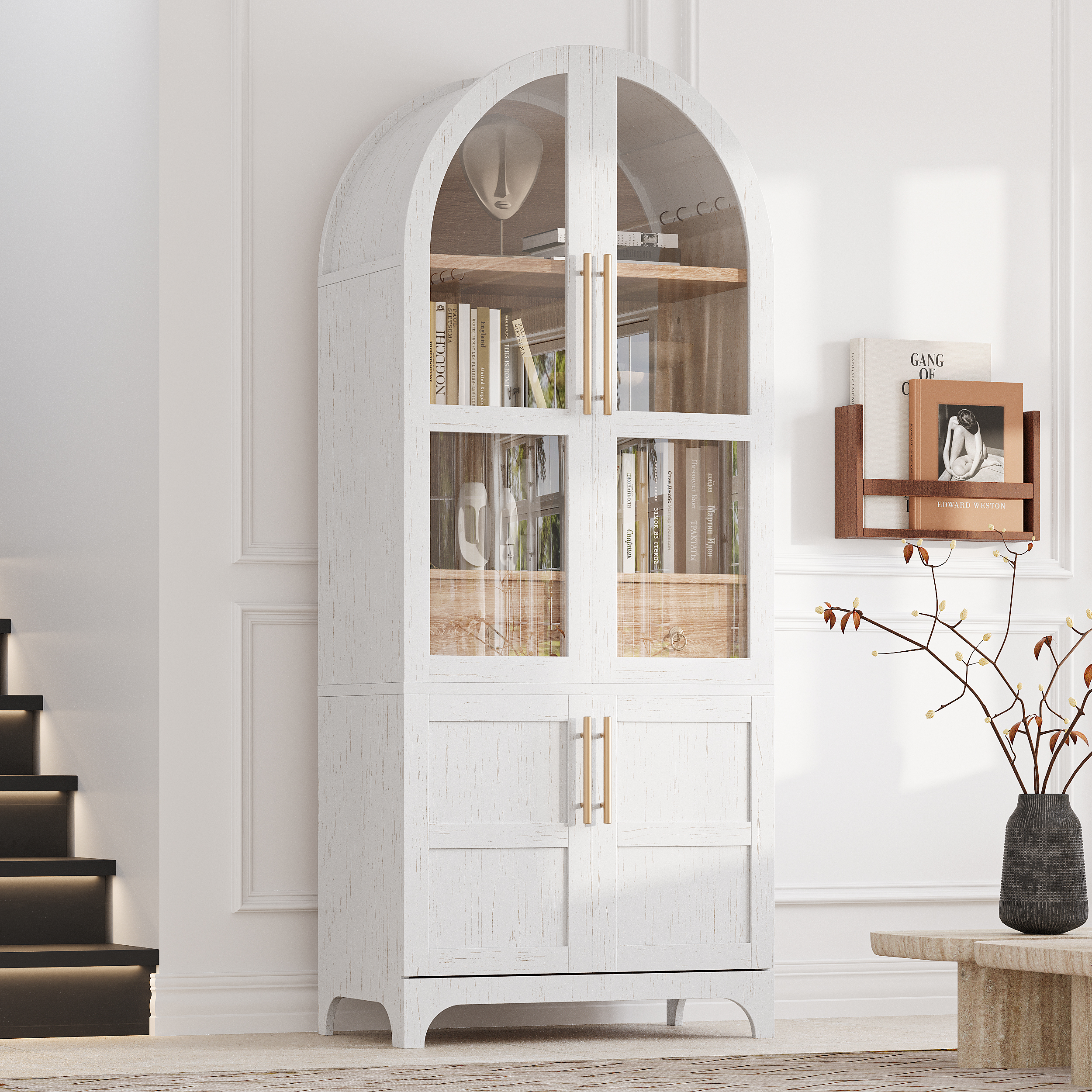 Tall Arched Pantry Cabinet