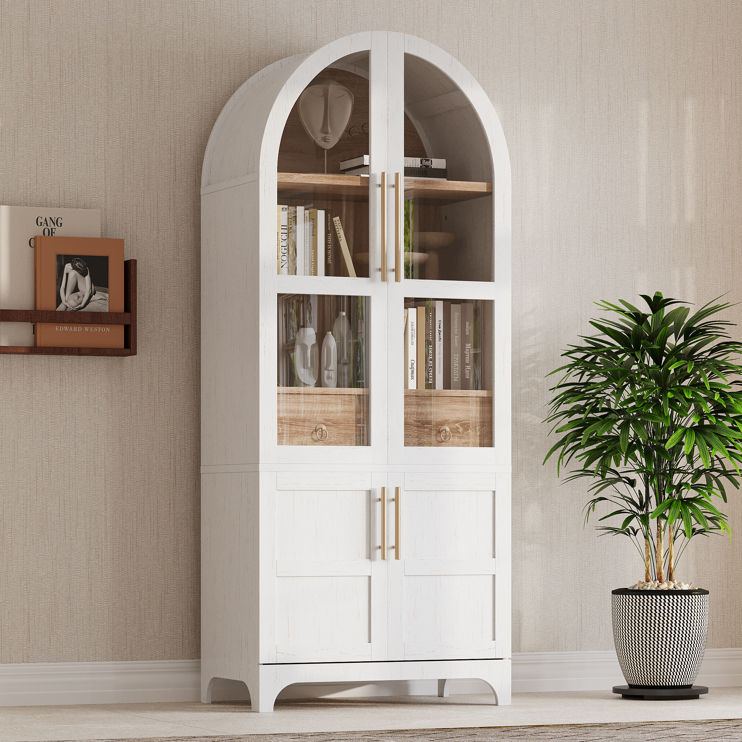 Tall Arched Pantry Cabinet, picture 2 of 5