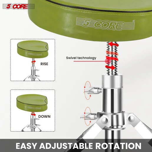 5 Core Drum Throne Padded Guitar Stool Saddle Drummer Seat For Adults & Kids - DS CH D-GR SDL HD