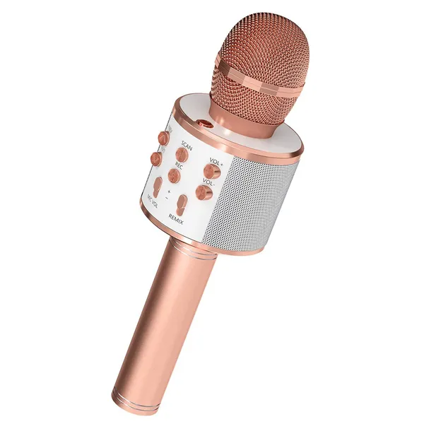 5 Core Microphone Wireless Karaoke Mic With Speaker 3 In 1 Portable Bluetooth Microfono Inalambrico