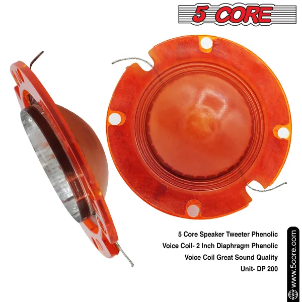 5 Core Voice Coil Diaphragm ? Phenolic 2" Voice Coils ? For Compression Horn Driver - DP 200 20PCS