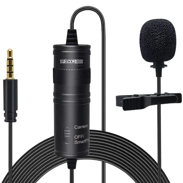 5 Core Professional Omnidirectional Lavalier Microphone 3.5mm