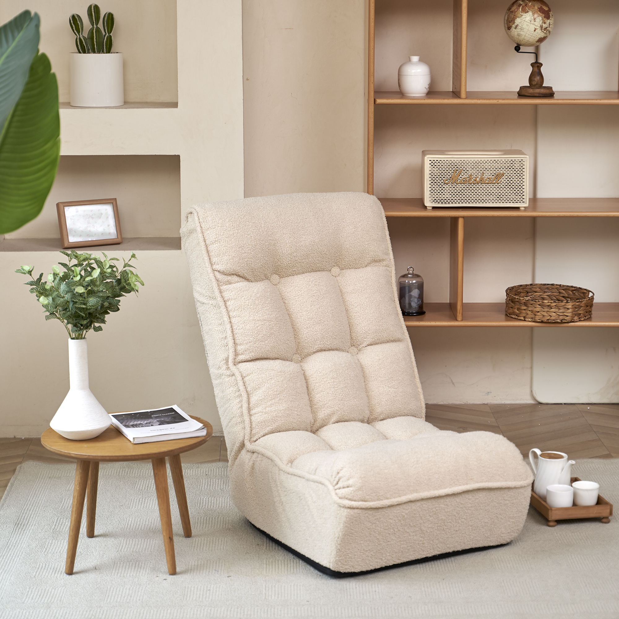 Single Sofa Reclining Chair Japanese Chair Lazy Sofa Tatami Balcony Reclining Chair Leisure Sofa Adjustable Chair