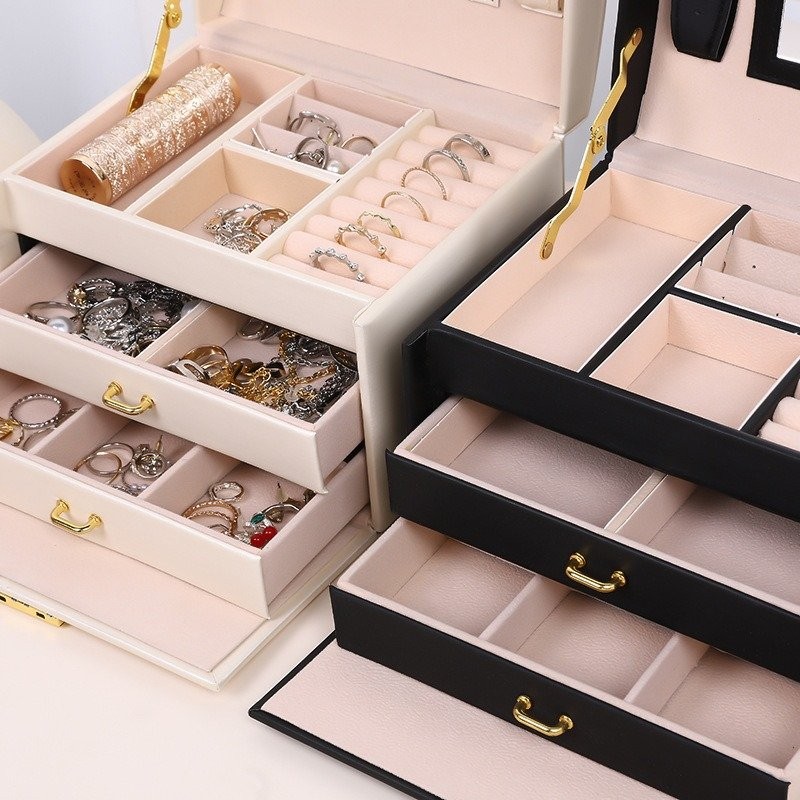 Support Pan European：Jewelry Box Jewelry Case Jewelry Box Storage Box Jewelry Casket DE