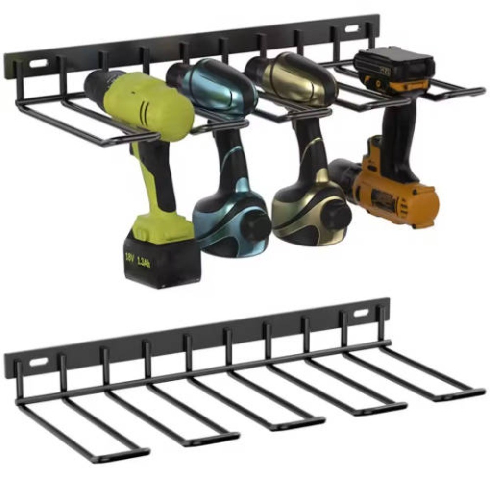 Support Pan European：Tool Holder Wall Mount Tool Rack Tool Organizer For Electric Drill