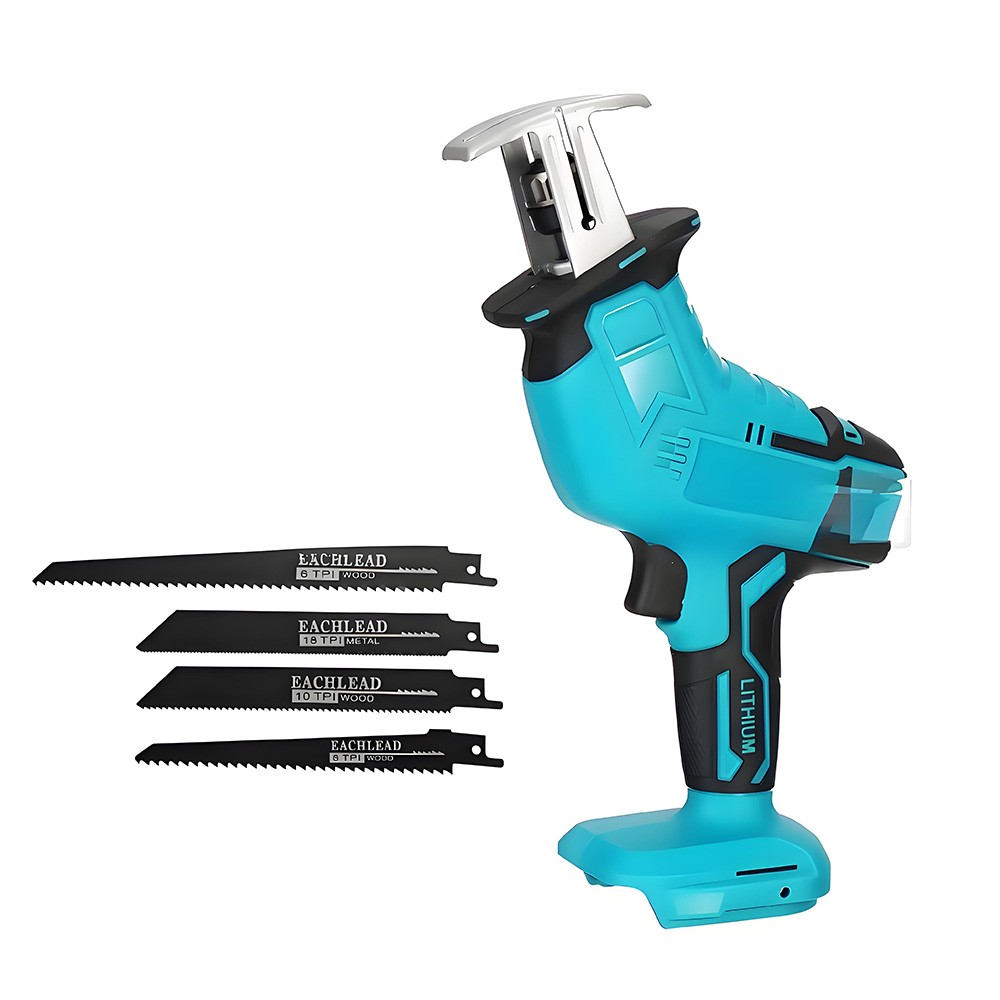 Support Pan European：For DeWalt 20V Battery Electric Reciprocating Saw Saber Saw With 4 Saw Blades DE