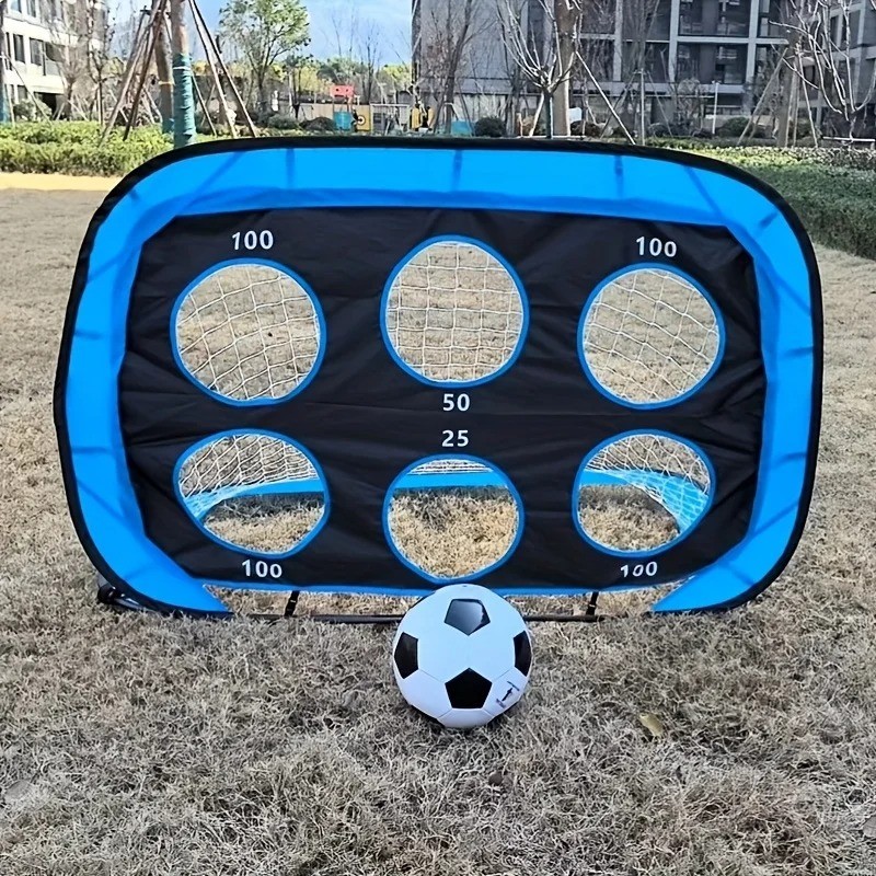 Support Pan European：4 In 1 Football Goal Pop-Up Soccer Goal Football Training... 2