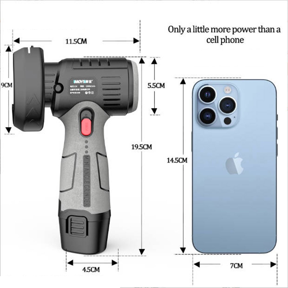 Support Pan European：Battery Cut-Off Grinder 12V Angle Grinder Grinder Flex With 2 Batteries