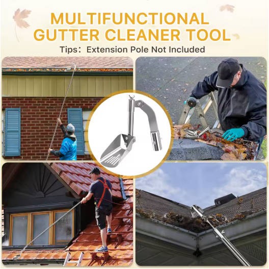 Support Pan European Gutter Cleaner Shovel Adjustable Angle Gutter Cleaning Shovel