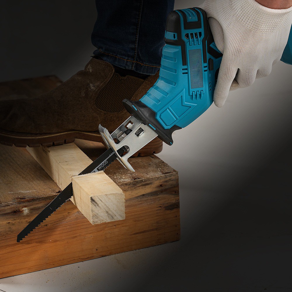 Support Pan European：For DeWalt 20V Battery Electric Reciprocating Saw Saber Saw With 4 Saw Blades DE