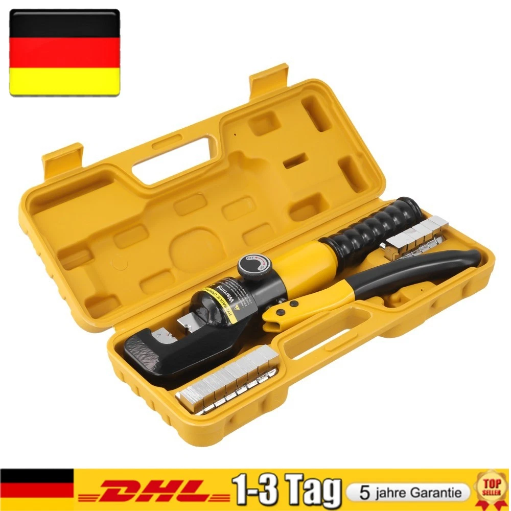 Support Pan European：Hydraulic Crimping Tool 4-70 Mm² Crimping Tool Cable Lugs Crimping Dies 10 Ton DHL