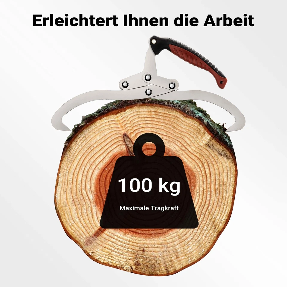 Support Pan European：Hand Clamp 30cm Clamp Wood Gripper Hand Lifting Hook Wood Tong Forged Tong