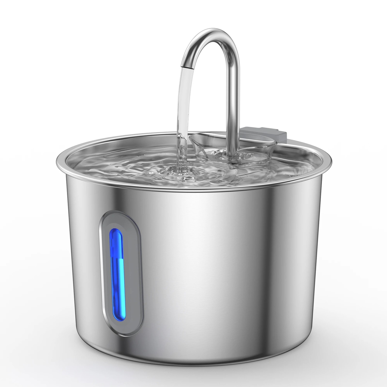 Support Pan European：2.2L Stainless Steel Drinking Fountain Cat Fountain For Cat Quiet Drinking Fountain -DHL