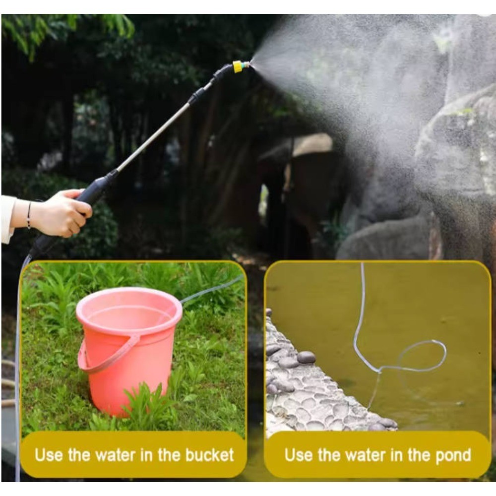 Support Pan European：5m Electric Battery Sprayer Plant Sprayer Spray Rechargeable +Nozzles