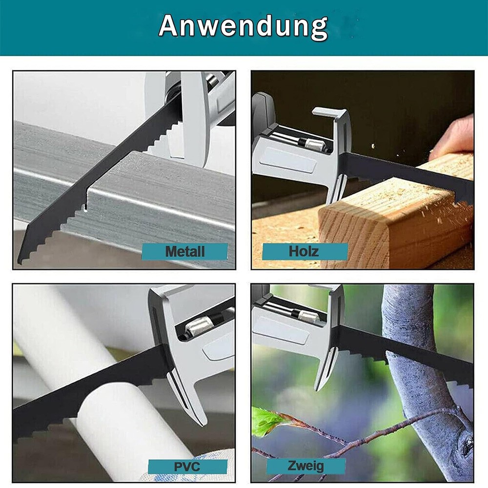 Support Pan European：For DeWalt 20V Battery Electric Reciprocating Saw Saber Saw With 4 Saw Blades DE