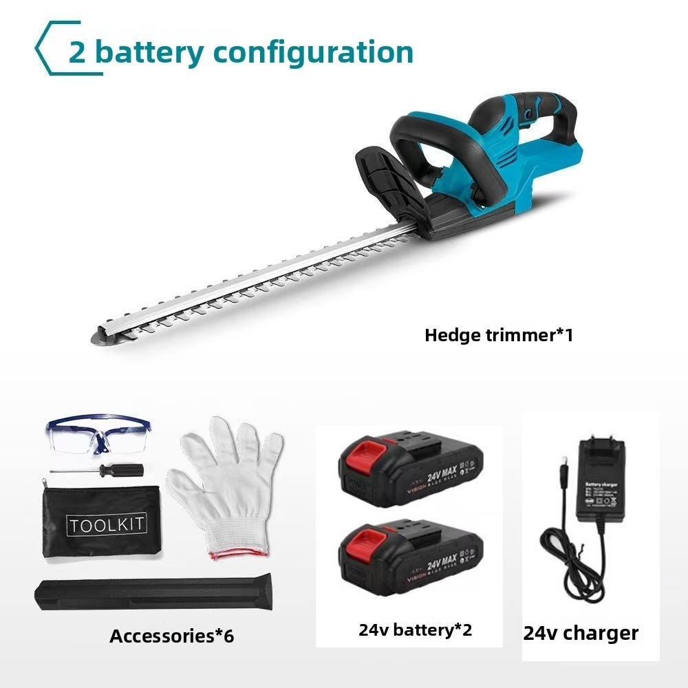Support Pan European：Hedge Trimmer Hedge Cutter 51 Cm With 2 Batteries & Charger For Makita 24V Battery